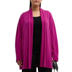 Neiman Marcus Womens Cardigan Sweater Size S Pink 100% Cashmere Long Sleeves